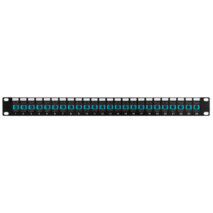 24 Port SC/SC Multimode 50u OM3/4 Simplex Patch Panel - 19" Rackmount 1U