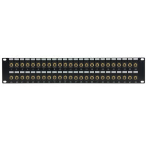 48-port F-Type Patch Panel, 19 inch Rackmount 1U