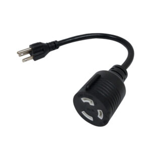 1ft NEMA 5-15P to NEMA L5-30R Power Cable - 14AWG - SJT Jacket
