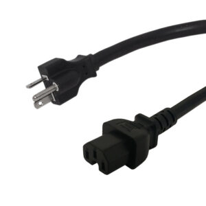 NEMA 6-20P to IEC C15 Power Cable - 14AWG - SJT Jacket