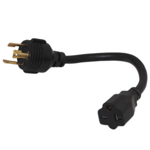 1ft NEMA L6-30P to NEMA 6-20R Power Cable - 12AWG - SJT Jacket