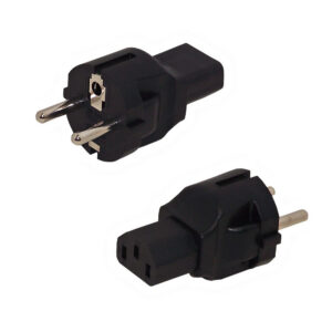 SCHUKO CEE 7/7 (Euro) Male to C13 Power Adapter