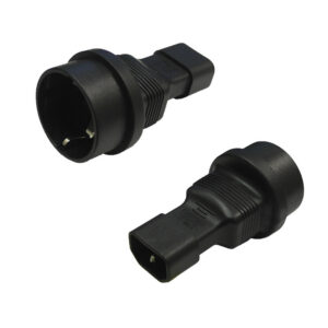 Schuko CEE 7/7 (Euro) Receptacle to C14 Power Adapter