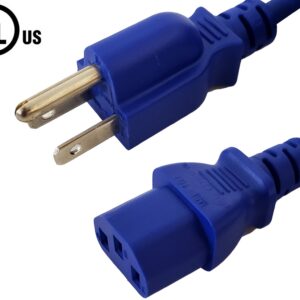 3ft 5-15P to C13 Power Cable - 18AWG - SJT Jacket