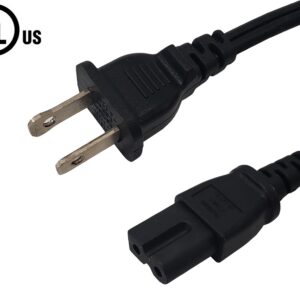 NEMA 1-15P to IEC C7 Polarized Power Cable - 18AWG  - SPT-2