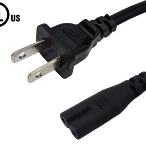 NEMA 1-15P to IEC C7 Non-Polarized Power Cable - 18AWG  - SPT-2