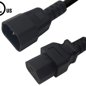 IEC C14 to IEC C21 Power Cable - SJT Jacket