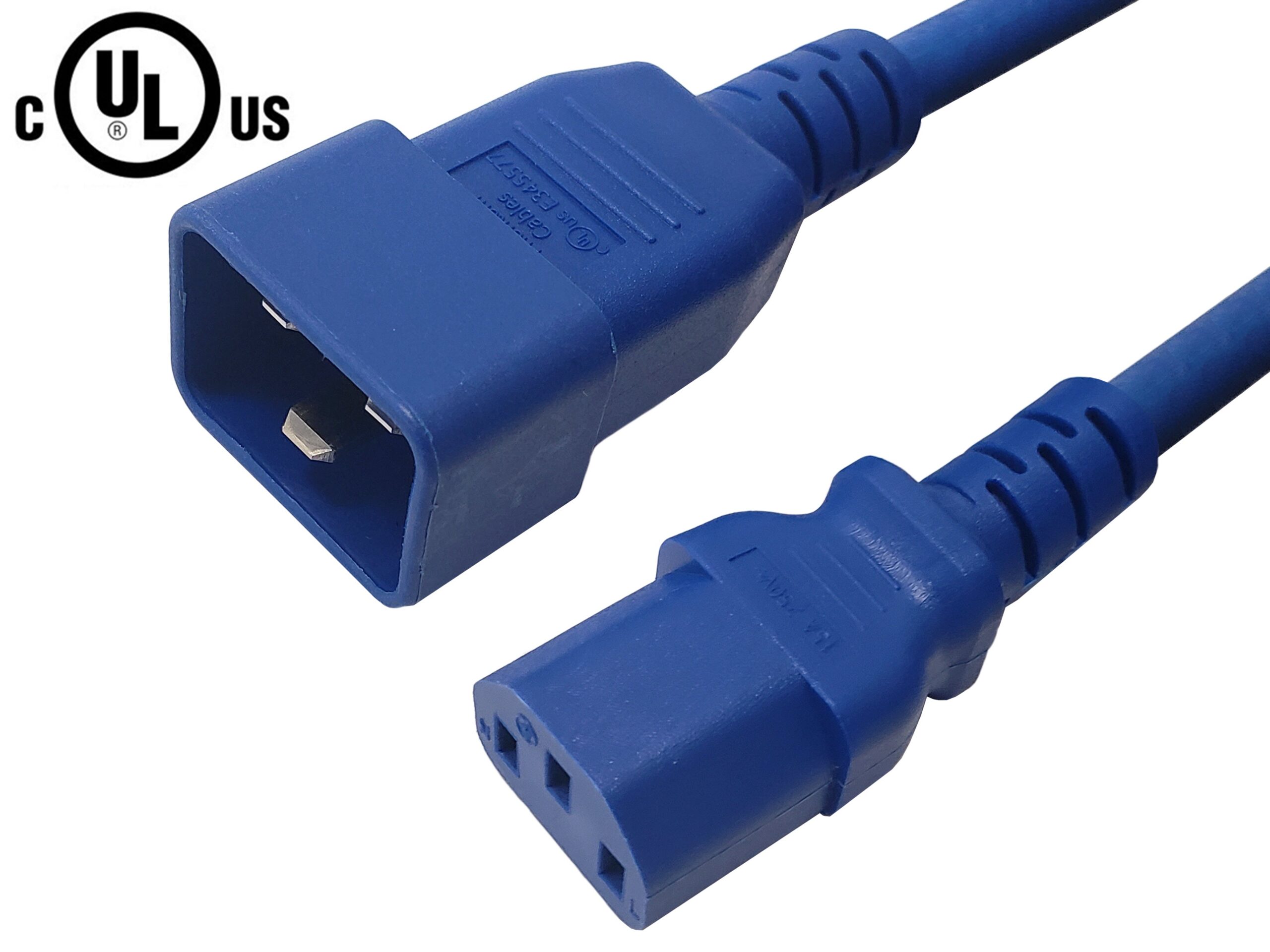 IEC C13 to IEC C20 Power Cable - SJT Jacket (250V 15A) - Image 3