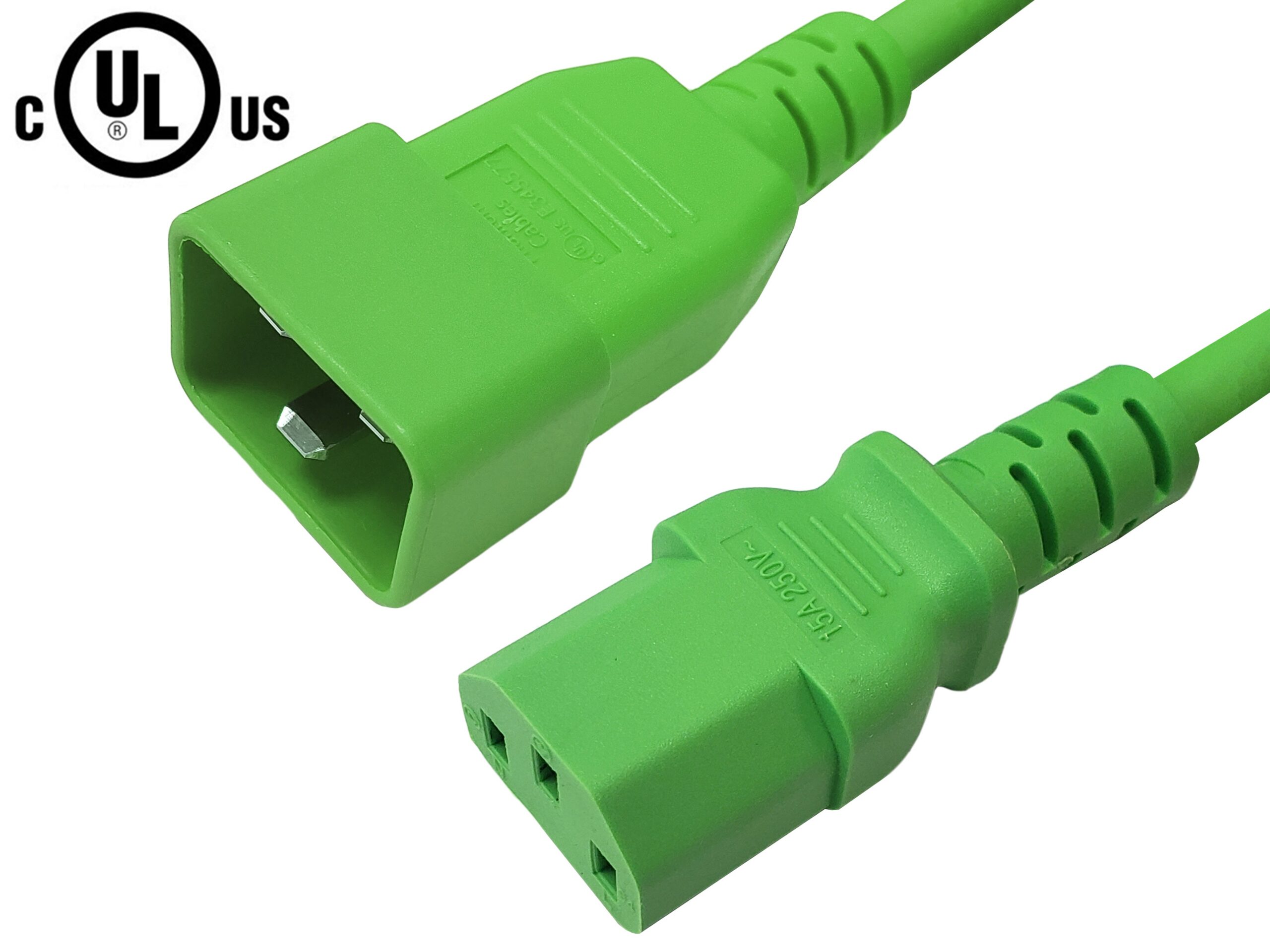 IEC C13 to IEC C20 Power Cable - SJT Jacket (250V 15A) - Image 4