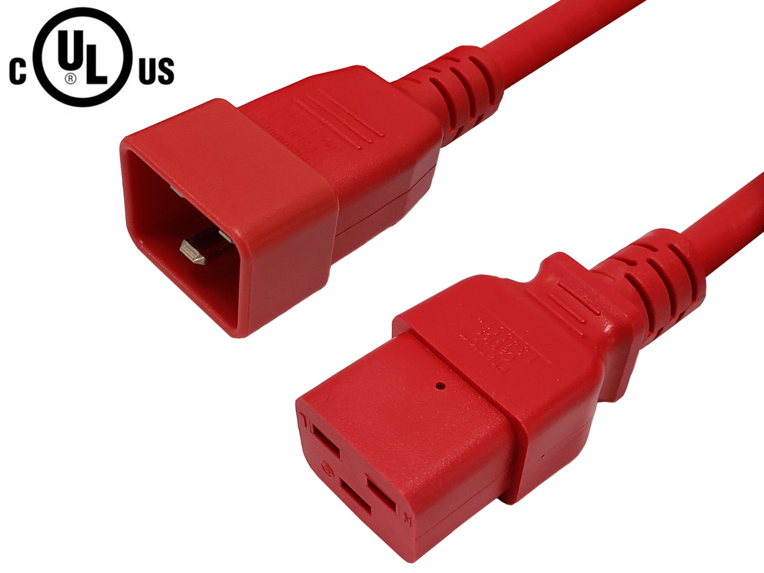 IEC C19 to IEC C20 Power Cable -12AWG (20A 250V) - SJT Jacket - Image 5