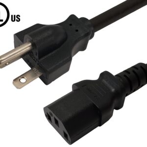 NEMA 6-20P to IEC C13 Power Cable - SJT Jacket