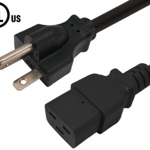 NEMA 6-20P to IEC C19 Power Cable - SJT Jacket