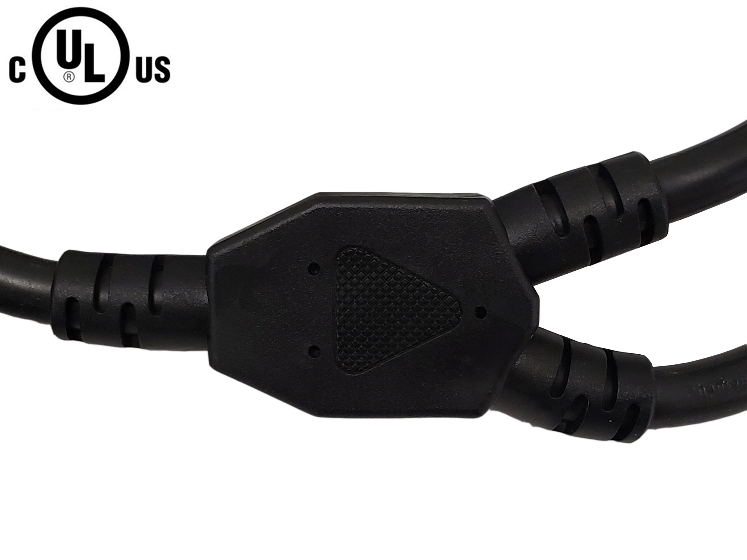 1ft IEC C14 to 2x NEMA 5-15R Power Splitter Cable - 16AWG (13A 125V) - SJT - Image 2