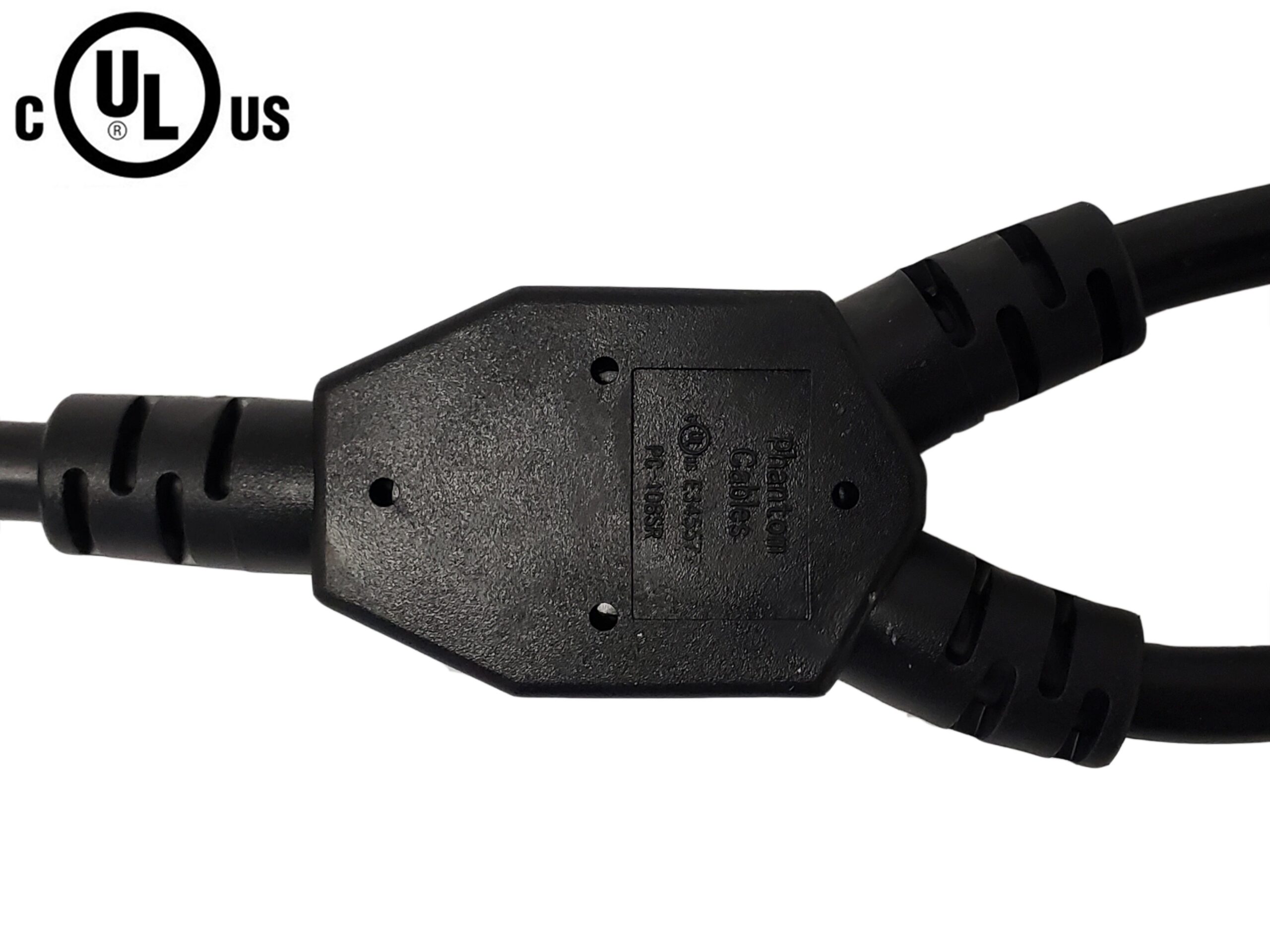 NEMA 5-15P to IEC C13 & NEMA 5-15R Power Splitter Cable - 16AWG (13A 125V) - SJT - Image 2