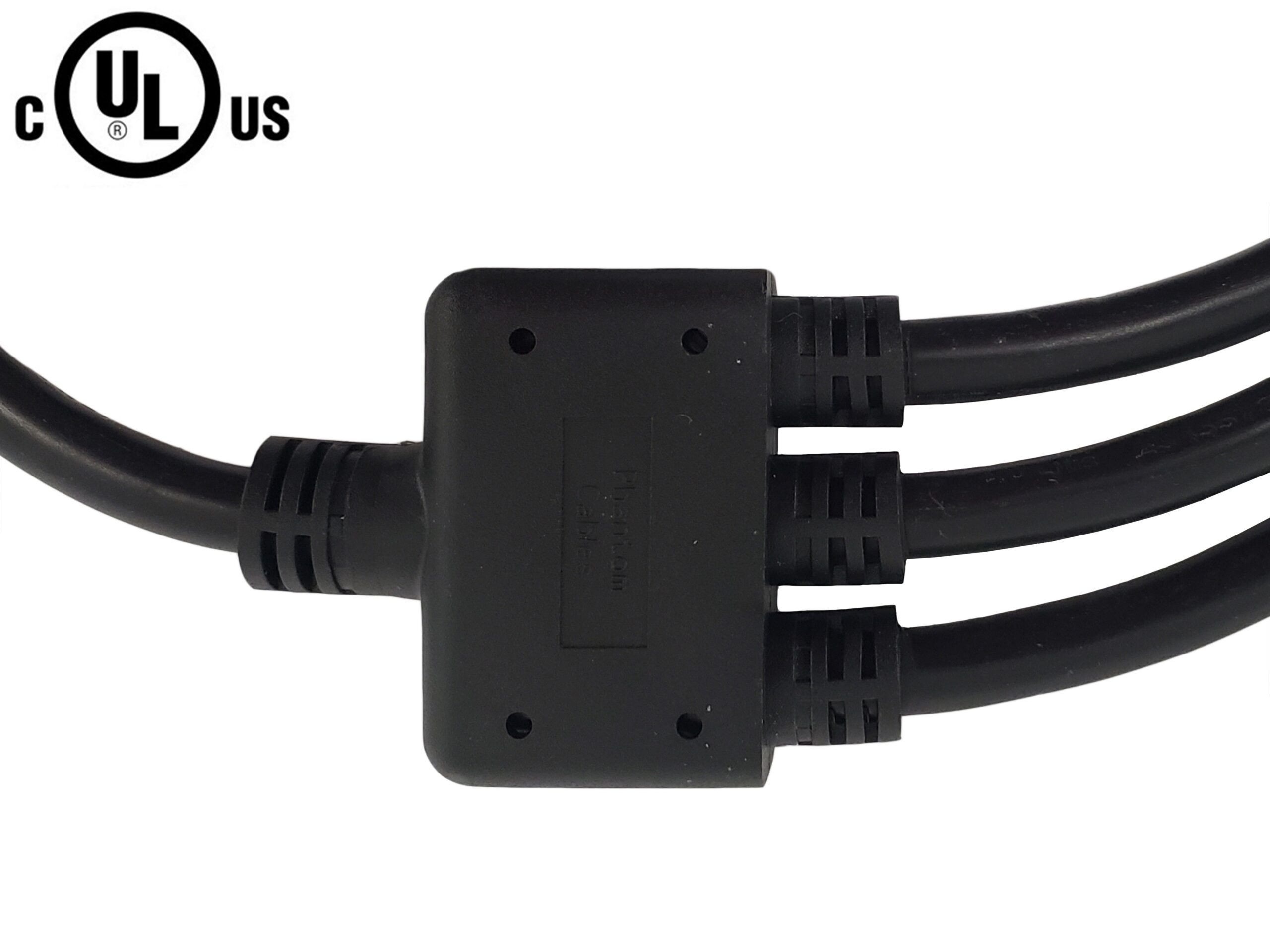 NEMA 5-15P to 3x IEC C13 Power Splitter Cable - 16AWG (13A 125V) - SJT - Image 2