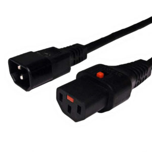 Locking C13 to C14 Power Cable - SJT Jacket