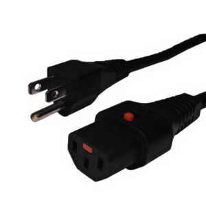 5-15P to Locking C13 Power Cable - SJT Jacket
