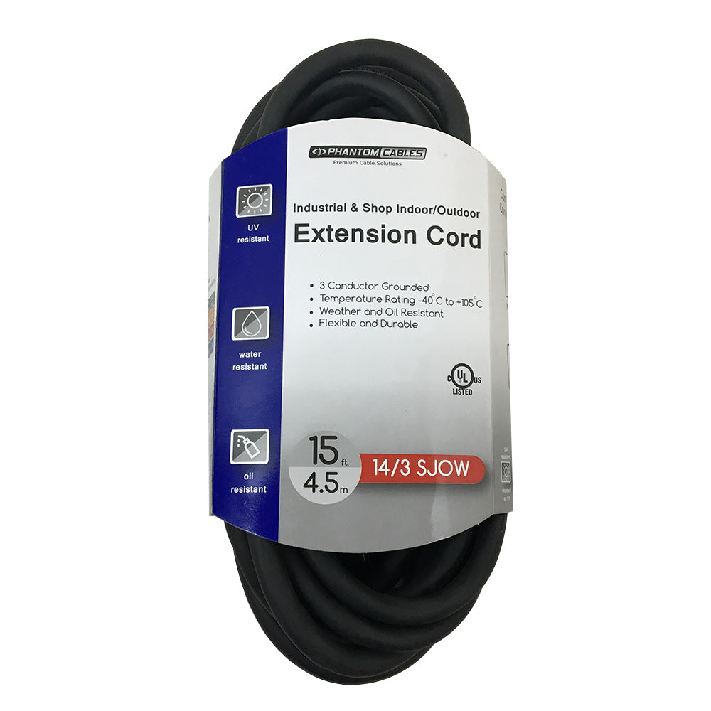 Industrial & Shop Indoor/Outdoor Extension Cord - 5-15P to 5-15R - SJOW - Image 3