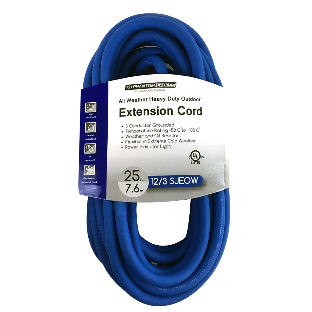 Outdoor All-Weather Extension Cord - 5-15P to 5-15R - SJEOW - Power Indicator Light - Image 2