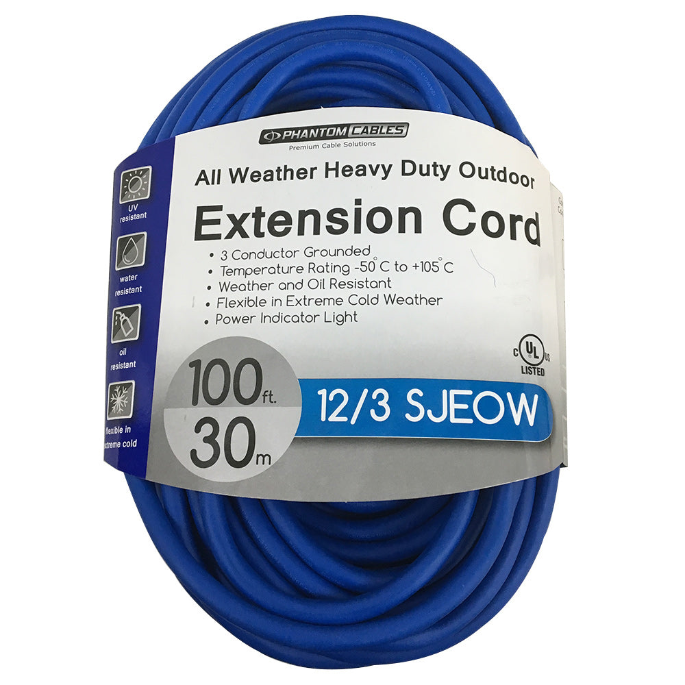 Outdoor All-Weather Extension Cord - 5-15P to 5-15R - SJEOW - Power Indicator Light - Image 4