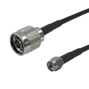 Premium Phantom Cables Brand RF-195 N-Type Male to SMA-RP (Reverse Polarity) Male Cable