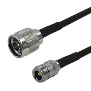 Premium Phantom Cables Times Microwave LMR-240 N-Type Male to N-Type Female Cable