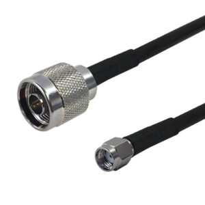 Premium Phantom Cables Brand RF-240 N-Type Male to SMA-RP (Reverse Polarity) Male Cable