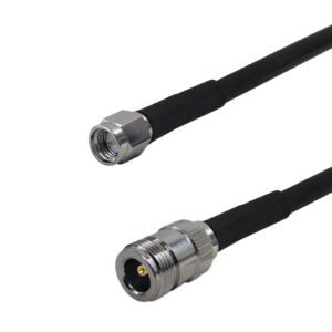Premium Phantom Cables Times Microwave LMR-240 Ultra Flex N-Type Female to SMA Male Cable