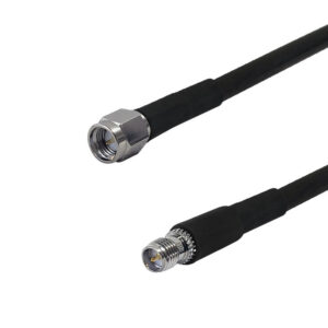 Premium Phantom Cables Times Microwave LMR-240 Ultra Flex SMA Male to SMA-RP (Reverse Polarity) Female Cable