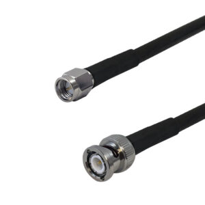Premium Phantom Cables Times Microwave LMR-240 SMA Male to BNC Male Cable