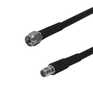 Premium Phantom Cables Times Microwave LMR-240 SMA-RP (Reverse Polarity) Male to SMA Female Cable