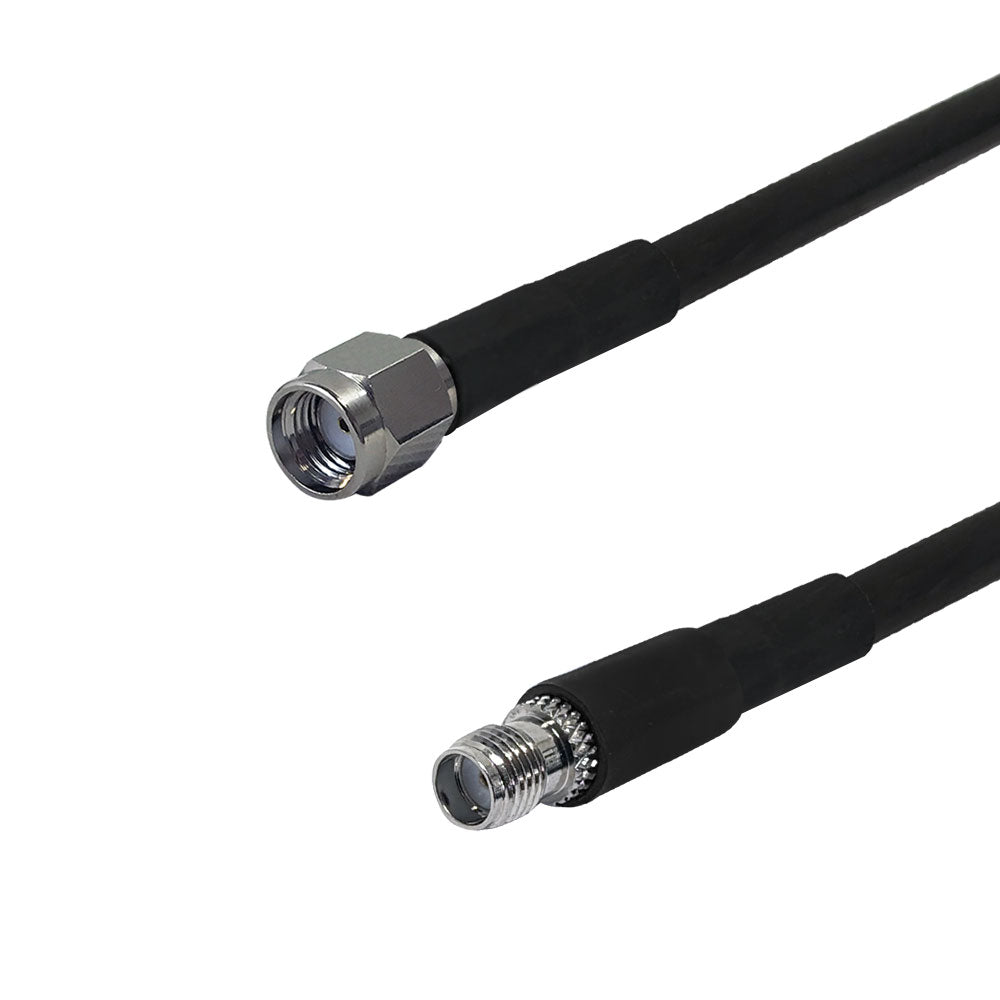 Premium Phantom Cables Times Microwave LMR-240 SMA-RP (Reverse Polarity) Male to SMA Female Cable
