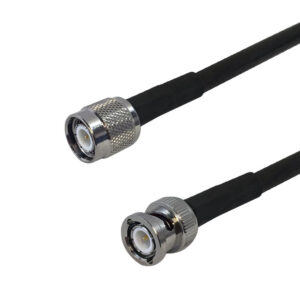 Premium Phantom Cables Times Microwave LMR-240 Ultra Flex TNC Male to BNC Male Cable