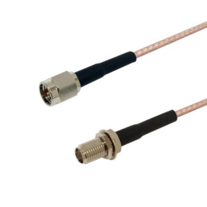 Premium Phantom Cables RG316 SMA Male to SMA Female Bulkhead Cable