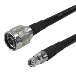Premium Phantom Cables Times Microwave LMR-400 Ultra Flex N-Type Male to SMA-RP (Reverse Polarity) Male Cable