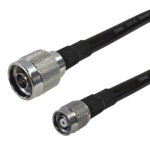 Premium Phantom Cables Times Microwave LMR-400 Ultra Flex N-Type Male to TNC-RP (Reverse Polarity) Male Cable
