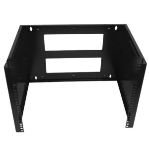 19 inch Wall Mount Bracket - 8U, Adjustable Depth, 12-18 Inches, Hinged