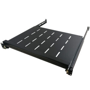 19 inch 4-Post Sliding Vented Shelf - 13.75 inch Depth - 1U
