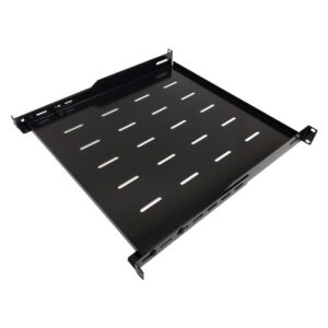 19 inch 4-post Mount Vented Shelf - 1U, Adjusts from 18 to 25 inch Deep