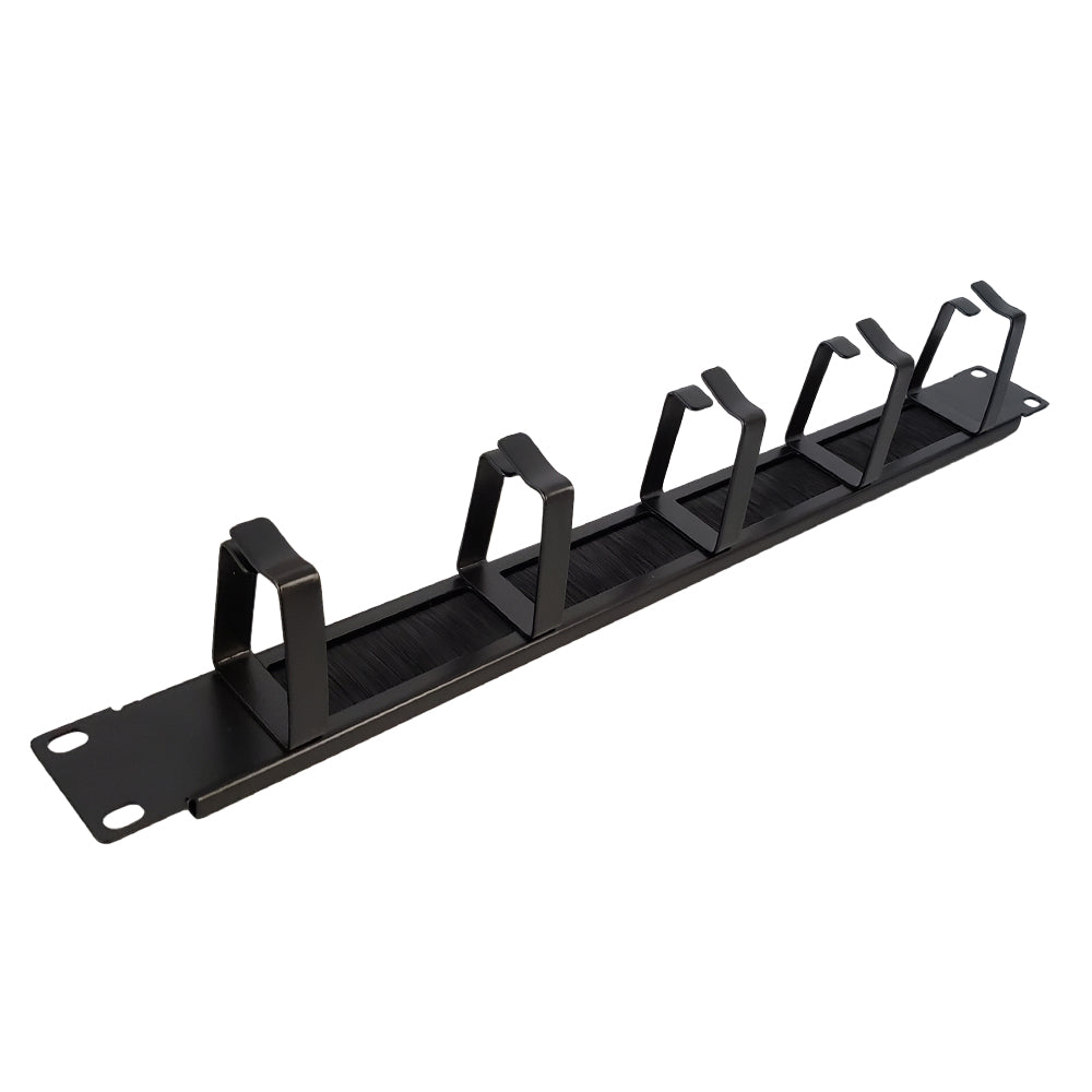 19 inch Horizontal Cable Manager - 1U Ring Type/Brush Style - Image 2