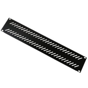 Blank Filler Panels - Black 2U - Vented