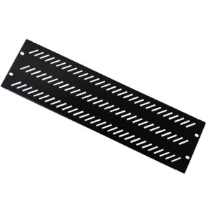 Blank Filler Panels - Black 3U - Vented