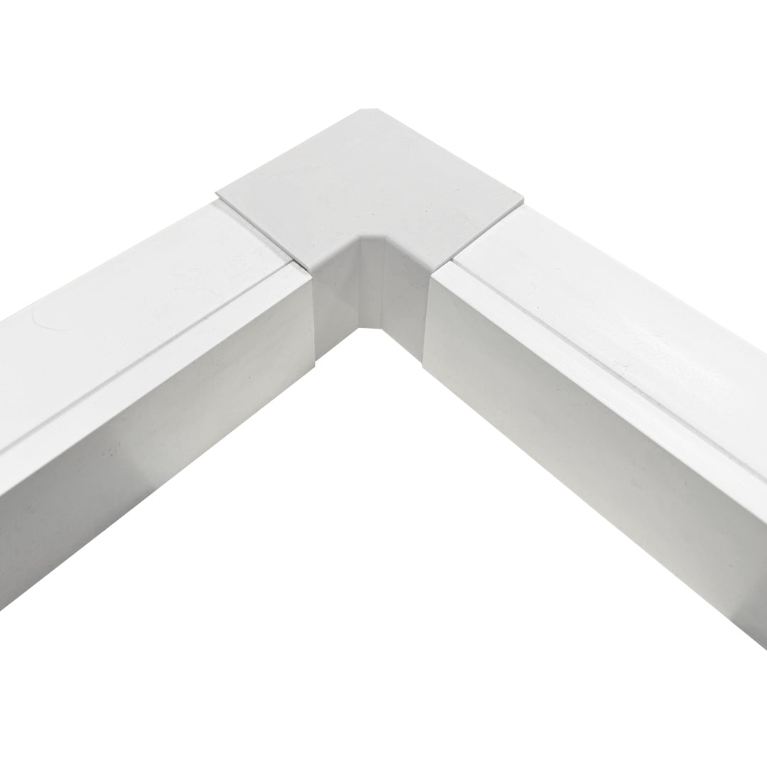 Inside Corner for 50mm x 50mm Raceway - White - Image 2