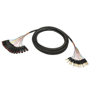 Premium Phantom Cables 1/4 Inch TRS Male to 1/4 Inch TRS Female Balanced Analog 16-Channel Snake Cable