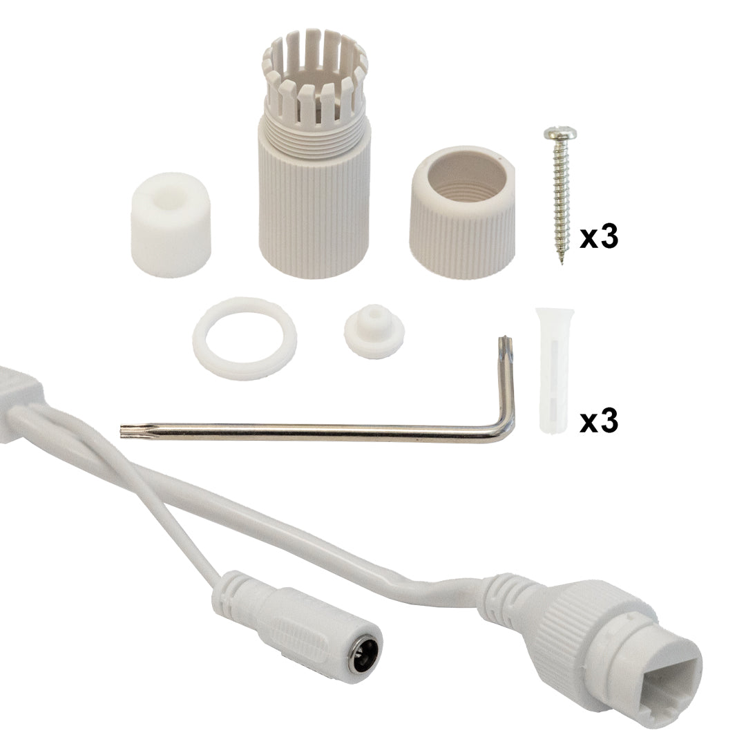 4MP Dome IP Camera - 2.8mm Fixed Lens - WDR - Low Light - IR - MIC - IK10 IP67 Rated - Image 2