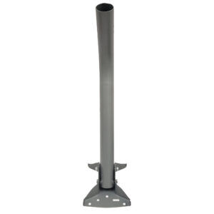 24 inch Heavy Duty J-Pipe Mount Mast - Powder Coat - Grey