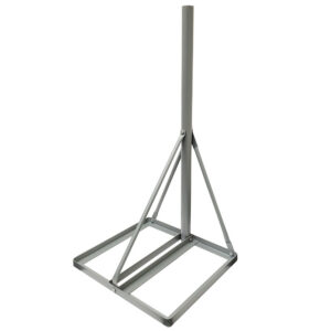 36 inch Heavy Duty Non-Penetrating Roof Mount Mast - Powder Coat - Grey