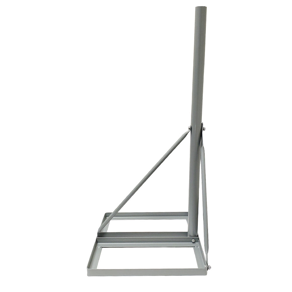 36 inch Heavy Duty Non-Penetrating Roof Mount Mast - Powder Coat - Grey - Image 3