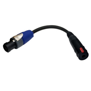 Premium Phantom Cables 1/4 inch TS Female to 2-Pole speakON Speaker Cable FT4