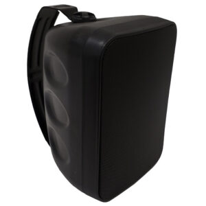 6.5 Inch Indoor/Outdoor Wall Mounted Speaker (Single) - 70V - 120W Max - IP65 Rated - Black